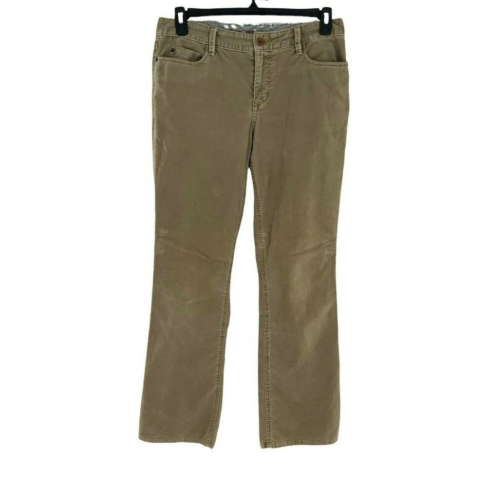 Eddie Bauer Pants Womens Size 8 Curvy Fit Bootcut Corduroy Button Pockets Casual